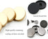 10 Pcs 10mm Zinc Alloy Buttons, Round Clothing Hook Buttons, Clothes Fasteners for Sewing Knitting Crafting, Silver...