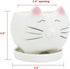 GeLive Cute Cat Succulent Planter Pot with Drainage Tray, White Ceramic Plant Container, Window Box, Unique Animal for Indoor Home Decor (White)...