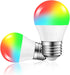 DOGAIN Small Smart Light Bulbs E26 Base A15 RGB Color Changing Light Bulb Compatiple with Alexa Google Home, WiFi LED Light Bulb Dimmable 500LM 40...