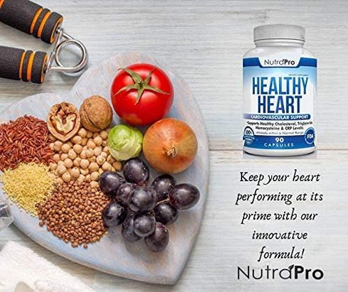 NutraPro Healthy Heart - Heart Health Supplements. Artery Cleanse & Protect. Supports Cholesterol and Triglyceride Balancing. GMP Certified...