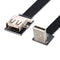 chenyang USB 2.0 Flat Cable USB 2.0 Male to Female 90 Degree UP Angled Data Transfer Charging Ribbon Flex Extension Cable Adapter 1.0M...