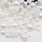 500pcs 6mm Half Pearl Bead Flat Back Half Round Pearl for DIY Decoration (White)...