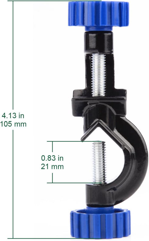 2-Pack Adjustable Bosshead Clamp Holder, Heavy Duty Lab Stand Clamp Holder Boss Head Clamp Aluminum Alloy Body Rods up to 21 mm in Dia for Laborat...