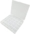 Wennuo Sewing Machine Bobbins Box, 25 Slots Empty Bobbins Spools Box, Sewing Craft Plastic Case Storage Box for Sewing Machine 1 Pack (25 Slots)...