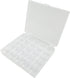 Wennuo Sewing Machine Bobbins Box, 25 Slots Empty Bobbins Spools Box, Sewing Craft Plastic Case Storage Box for Sewing Machine 1 Pack (25 Slots)...