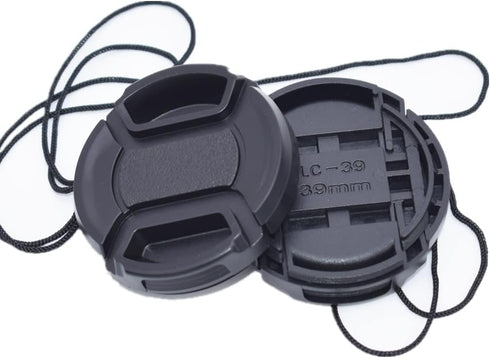 39mm Lens Cap Center Snap on Lens Cap Suitable for Compatible with All Brands Any Ø39mm with Camera Lenses....