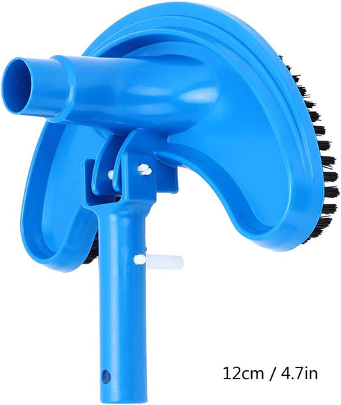 Curved Suction Head Pool Brush, 4.7in, Stainless Steel...