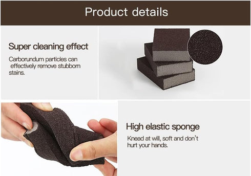 6pcs/lot Magic Cleaning Sponge Carborundum Sponge Brush Household Cleaning Tools Eraser Nano Sponge Washing Kitchen Tool Emery Cleaner 3.94 * 2.76...