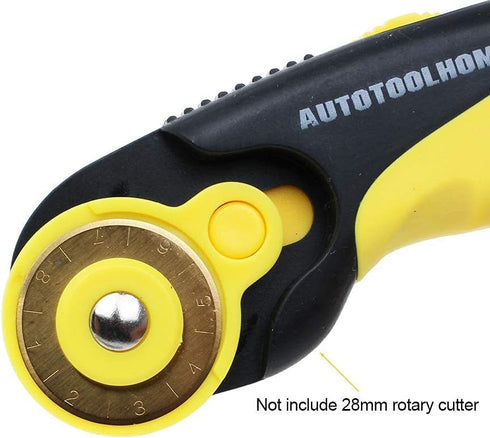 AUTOTOOLHOME Titanium Rotary Cutter Blades 28mm 10 Pack Replacement Quilting Scrapbooking Sewing Arts Crafts Farbric Paper Cutting Tool (28mm)...
