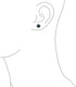 Unisex Black Mystic Rainbow Color-Changing Cubic Zirconia Solitaire AAA CZ Stud Earrings For Women .925 Sterling Silver - Round or Square Princess...