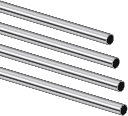 5/16" OD 304 Stainless Steel Tube, Thickened 304 Stainless Steel Seamless Tubing Round Metal Pipe, 7.87" Length Industrial Metal Straight Tube, 4 ...