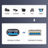 chenyang USB 3.0 Extension Cable USB 3.0 Type A Male to Female Data Transfer Extension Cable 20cm...
