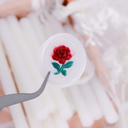 12PCS Translucent Glue Gun Sealing Wax Sticks for Wax Seal Stamp, Make Seals for Wedding Invitations, Cards Envelopes, DIY Flowers/Leafs/Photos Cr...