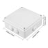 ABS Plastic Dustproof Waterproof IP65 Junction Box Universal Electrical Project Enclosure White 5.9"x5.9"x2.8"(150mmx150mmx70mm)...