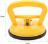MAKERELE Glass Suction Cup Vacuum Window Lifter 4.7", Yellow Plastic Suction with Handles, for Glass,Tiles, Mirror, Granite Lifting and Objects Mo...