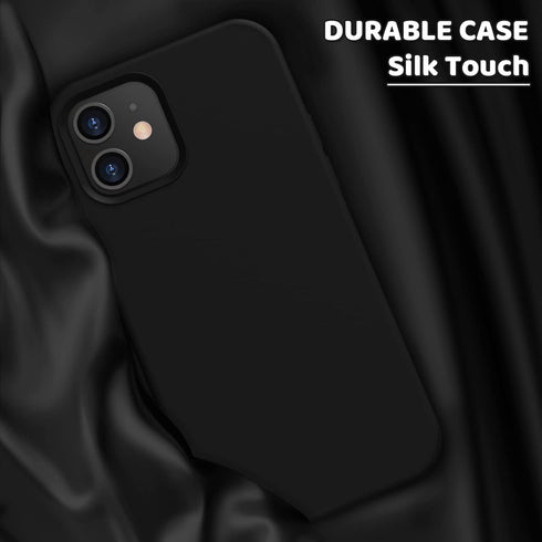 OuXul Compatible with iPhone 12 Mini Case,Liquid Silicone Gel Rubber Phone Case,iPhone 12 Mini Case 2020 Cover 5.4 Inch Full Body Slim Soft Microf...
