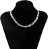 Double Layer Cross Twisted Snake Chain Choker Necklace for Women Sexy flat Herringbone Clavicle Link Necklaces Jewelry...