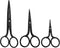 3 Pair Small Embroidery Scissors: Forged Stainless Steel Sharp Pointed Tip Precision Cutting Details Thread Yarn for fabric, sewing, craft, Needle...
