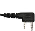 2 PIN Full Face Motorcycle Bike Headset Earpiece Mic for Kenwood BaoFeng WouXun PuXing Linton Two Way Radio Walkie Talkie - Black...