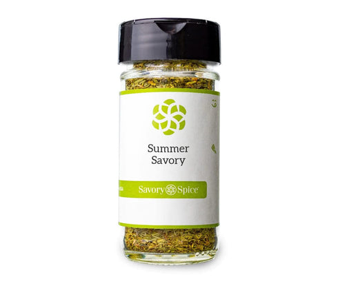 Savory Spice Summer Savory Seasoning - Dried Savory Leaves | Add Summer Savory Herb & Subtle Peppery Flavor to Soups & Stews (Medium Jar - Net: 0....