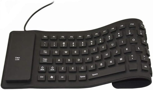 Waterproof Silicone Keyboard Foldable Flexible USB Mini Dustproof Dirt Proof...