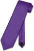 Vesuvio Napoli NeckTie Solid PURPLE INDIGO Color Men's Neck Tie...