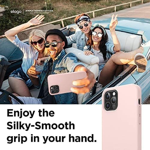 elago Compatible with iPhone 12 Case and Compatible with iPhone 12 Pro Case, Liquid Silicone Case, Full Body Protective Cover, Shockproof, Anti-Sc...