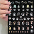 9 Sheet Valentine's Day Heart Nail Art Stickers Decals, 3D Laser Heart Rose Cat Letter Nail Stickers for Nail Art, Romantic Cute Nails Adhesive Ma...