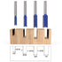 Yakamoz Industrial Grade 4Pcs 1/4" Shank Straight Dado Router Bit Set Double Flute Wood Milling Cutter Woodworking Tools, Cutting Diameter 1/4", 5...