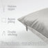 lalaLOOM Velvet Throw Pillow Covers, Set of 2, 18x18 Decorative Square Pillows Home Decor, Soft Accent Cases, Silky Machine Washable Pillowcases f...