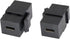 USB C Keystone Jack, Traovien USB 3.1 Type-C Connector Keystone Insert Female to Female, Coupler Type for Wall Plate Outlet Panel-Black(1pcs)...