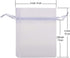 HRX Package 100pcs White Organza Jewelry Bags Drawstring 3 x 4 inch, Little Mesh Gift Pouches Mini Candy Bags for Small Presents Jewelry Earrings...
