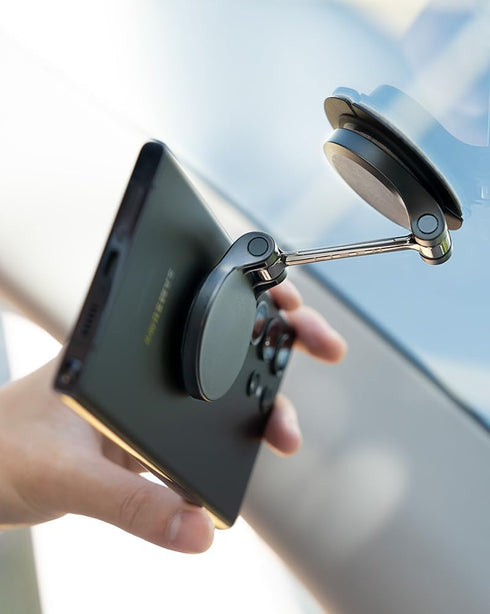 LISEN Magnetic Phone Mount, Folding Car Magnetic Phone Holder for Car 360° Rotatable Dash Cell Phone Holder Car Easily Install Hands Free Car Phon...