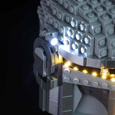 Kyglaring LED Light Kit for Mandalorian Lego Set, Lights Set Designed for Lego The Mandalorian Building Model Kit - Without Lego Helmet 75328 Set ...