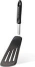 DI ORO Silicone Fish Turner - Nonstick Cookware Spatula, 600F Heat-Resistant, BPA Free, Slotted, Non Stick Thin Egg Flipper (Black)...