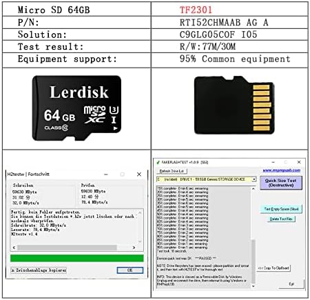 Factory Wholesale Micro SD Card 32GB U3 Pack of 6 in Bulk Micro SDHC with SDHC Adapter Produced by Authorized Licencee(32GB)...