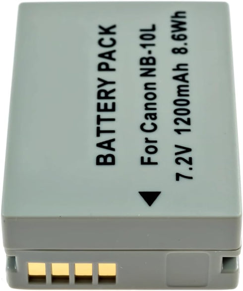 Canon PowerShot SX40 HS Digital Camera Battery Lithium-Ion 1200mAh - Replacement for Canon NB10L Battery...