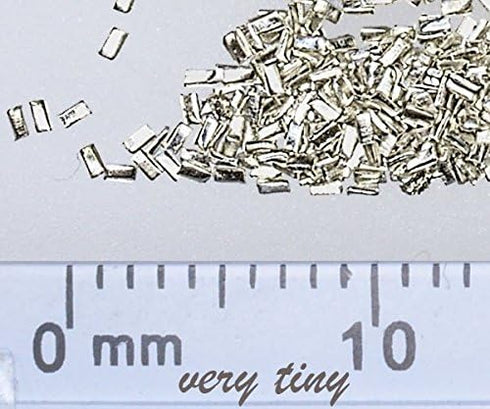 uGems 1mm x 1mm x 25mm 750 Silver Solder Chips for Jewelry Making - Pre-Cut USA-Made Extra Easy Pallions, Lead-Free & Cadmium-Free, 56% Silver, 11...