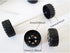 100 Pcs Plastic Roll 2mm Dia Shaft Toys Car Wheel for DIY Model Toy RC Car Truck Building Projects...