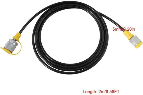 Hydraulic Pressure Test Hose 64Mpa Hydraulic Test Line Test Couling Hose for Excavator Construction Machinery Testing Coupling Point Thickness 1.5...