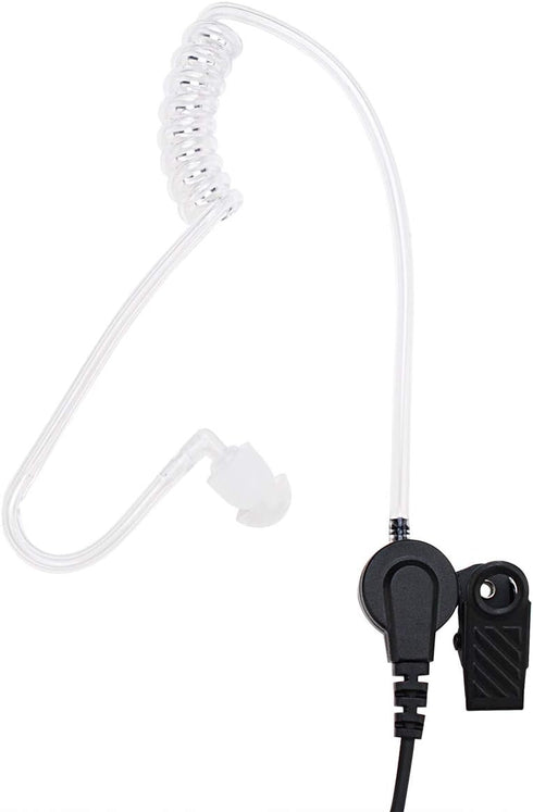 RDM2020 Surveillance Acoustic Tube Earpiece Headset with Mic Compatible with Motorola CP200, CLS1110, CLS1410, CLS1413, PU Material, Black...