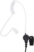 RDM2020 Surveillance Acoustic Tube Earpiece Headset with Mic Compatible with Motorola CP200, CLS1110, CLS1410, CLS1413, PU Material, Black...