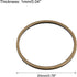 MECCANIXITY Round Earring Beading Hoop Rings, Circle Open Bezel Linking Ring 20mm/ 0.78" Bronze Earring Finding Link Ring for Jewelry Making, Pack...