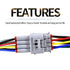12 Pin Connector Waterproof Electrical Connector Plug Automotive Wire Pigtail Cable for Car Vehicle Motorcycle, Trucks, Boats, Trailers, Electric ...