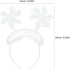 Lurrose 2pcs Christmas Feather Snowflake Headbands Merry Christmas Hairbands Head Boppers Headdress Costume Props for Women Girls Children...