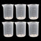 6 Pack 50ml Lab Plastic Graduated Beaker Transparent Measuring Beaker Cup Mixing Cup Liquid Container for Science Lab...
