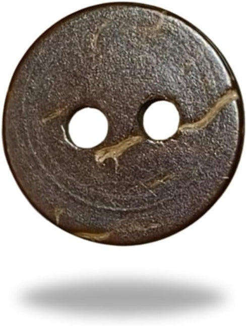 Will Bottom | Design 21 | 2-Holed Craft Buttons | "Natural Brown Long Wooden Button - | Pack of 5....