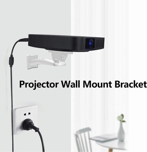 Mini Projector Wall Mount/Projector Hanger/CCTV Security Camera Housing Mounting Bracket(White) - for CCTV/Camera/Projector/Webcam...