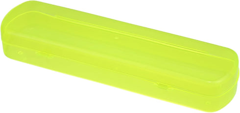 VOCOSTE Toothbrush Travel Case, Plastic, Lightweight Traveling Toothbrush Holders Case, for Travel Business, Yellow, 2.17"x1.38"x8.07"...