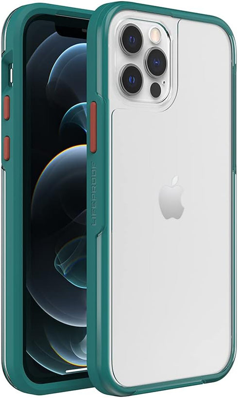 LifeProof SEE SERIES Case for iPhone 12 & iPhone 12 Pro - BE PACIFIC (CLEAR/GREEN)...